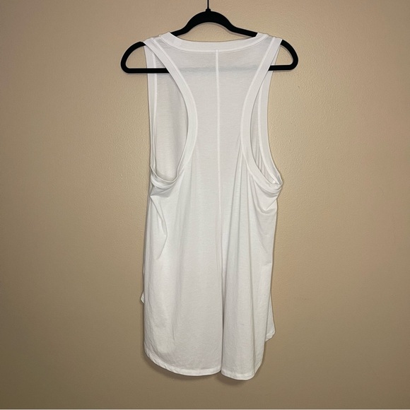 Athleta High Low White Sleeveless Tank Size M - Picture 6 of 8